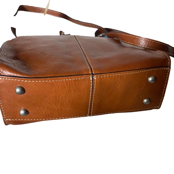 Patricia Nash Simona leather crossbody bag turquoise and diamond beaded - Picture 6 of 15